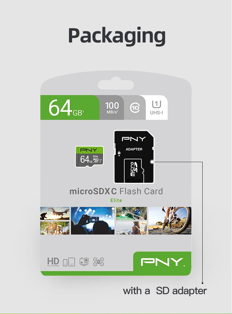 Pny Micro Sd карта 256 ГБ Оригинальная карта памяти флэш-карта 64 Гб 128 ГБ 256 ГБ новая карта tахографа tf-карта tartjeta Micro Sd класс 10