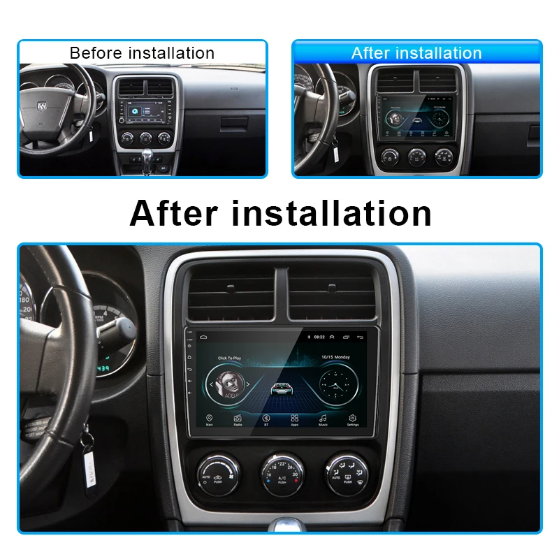 Автомобильный мультимедийный проигрыватель easteregg 2 Din 2009 дюйма Android FM BT GPS