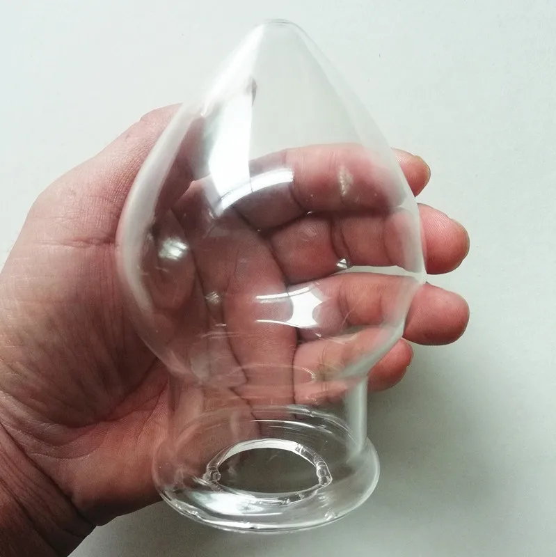 Large Crystal Ball Hollow Peep Glass Anal Plug Dildos Butt Sex Toy G-spot Femaleanal Dilator Buttplug Stimulator |