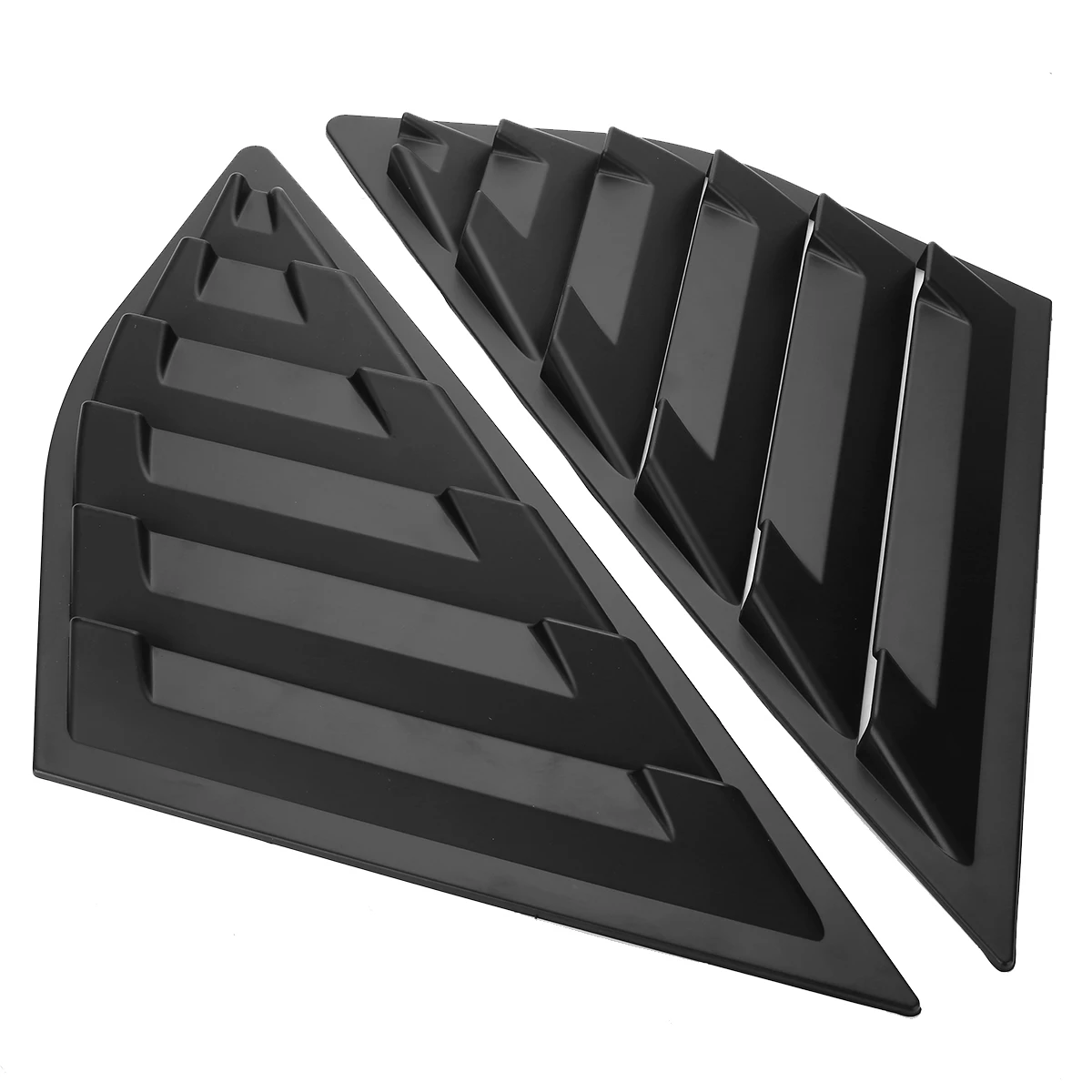 Mayitr 2pcs Matte Black Car Window Side Louvers Vent Louver Cover Scoop For Ford Focus ST RS MK3 Hatchback