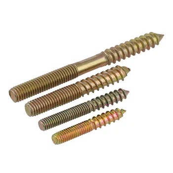 

GuHua Double End Self tapping Screws Sharp-tailed Double Headed Tapping lengthen Screw Furniture Connectors grub screw M6M8 5pcs