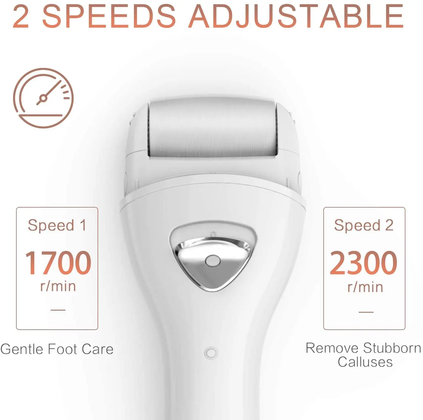 Electric Callus Remover for feet,PRITECH Rechargeable Foot File