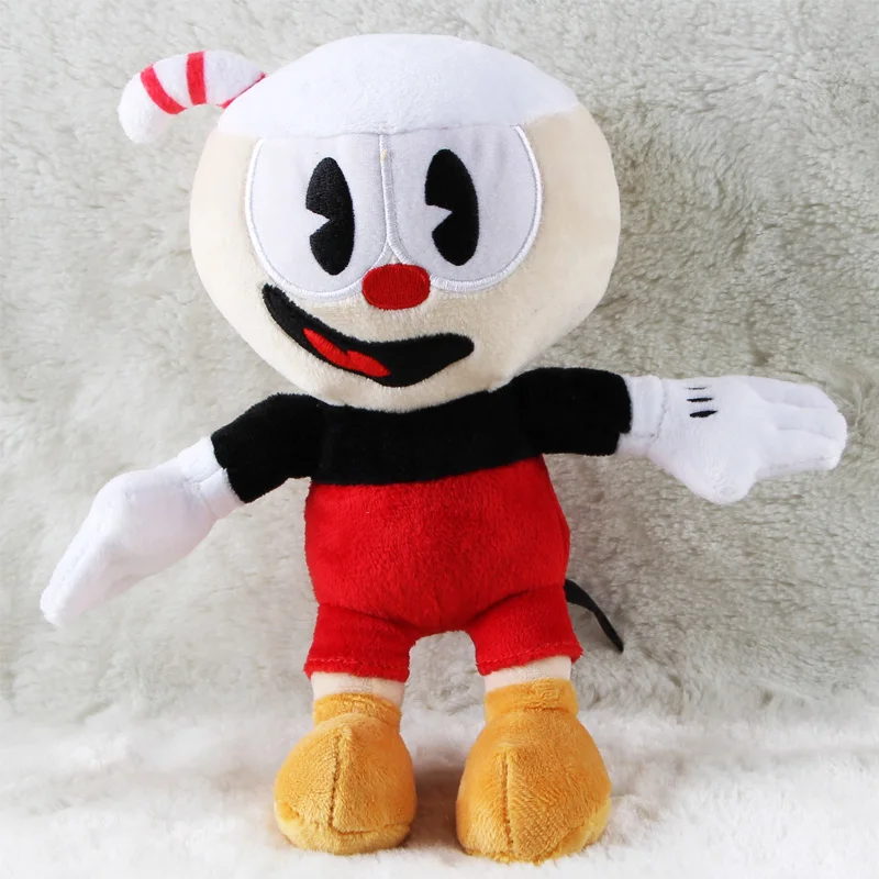 Симпатичные Мультяшные плюшевые игрушки Cuphead кукла Mugman мягкие для детей