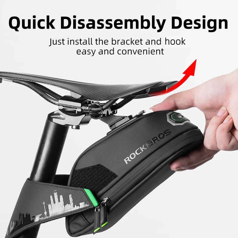 ROCKBROS непромокаемая велосипедная сумка ударопрочная седельная для Refletive задняя