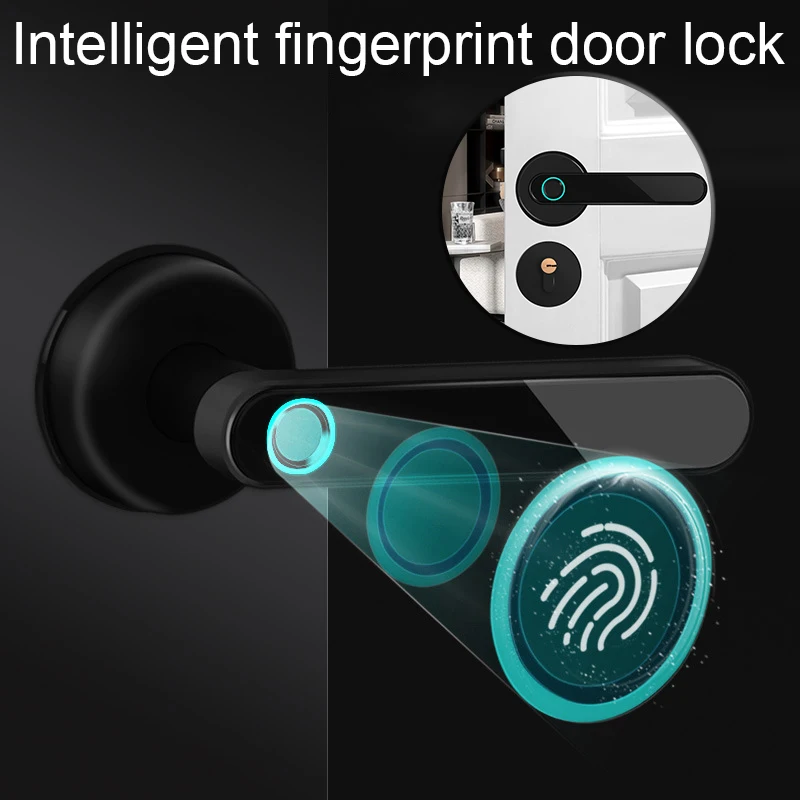 

Intelligent Fingerprint Lock Smart Biometric Door Lock Home Security Locks Set