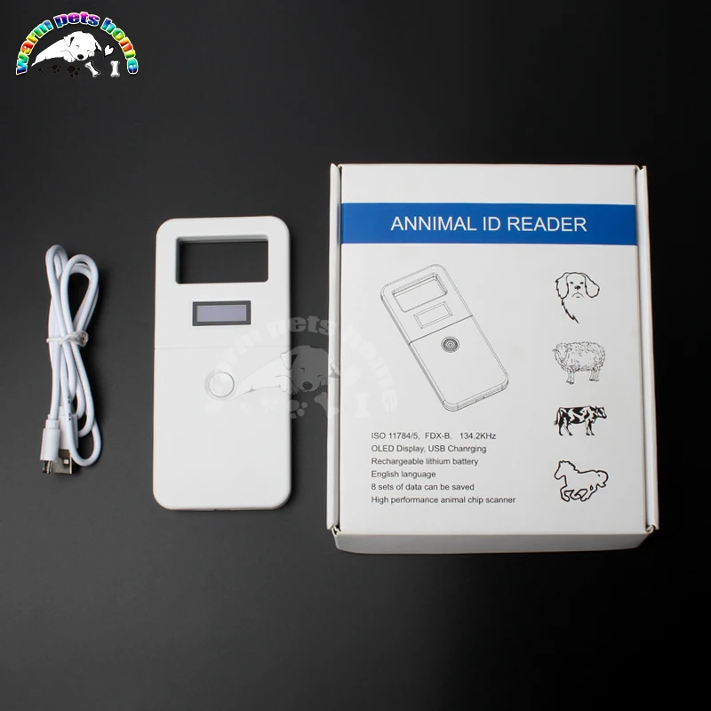 Lector de identificación de animales, escáner Digital con Chip de animales, transpondedor USB, Microchip RFID, escáner de identificación portátil para perros, gatos y caballos
