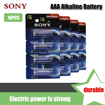 

16PCS Original Sony 1.5V AAA Alkaline Battery LR03 AM4 For Electric toothbrush Toy Flashlight Mouse clock Dry Primary Battery