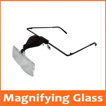 

1.5X 2.5X 3.5X Illuminated Glasses Style Reading Repair Supporting Glasses Magnifier Loupe Magnifying Glass with LED Lamp