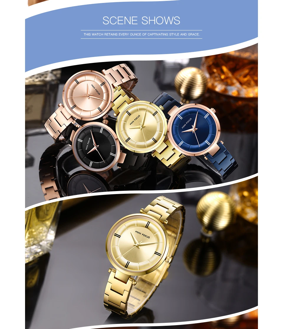 Мини фокус женские часы повседневные модные водонепроницаемые часы Топ люксовый бренд ремешок из нержавеющей стали Кварцевые часы Montre Femme