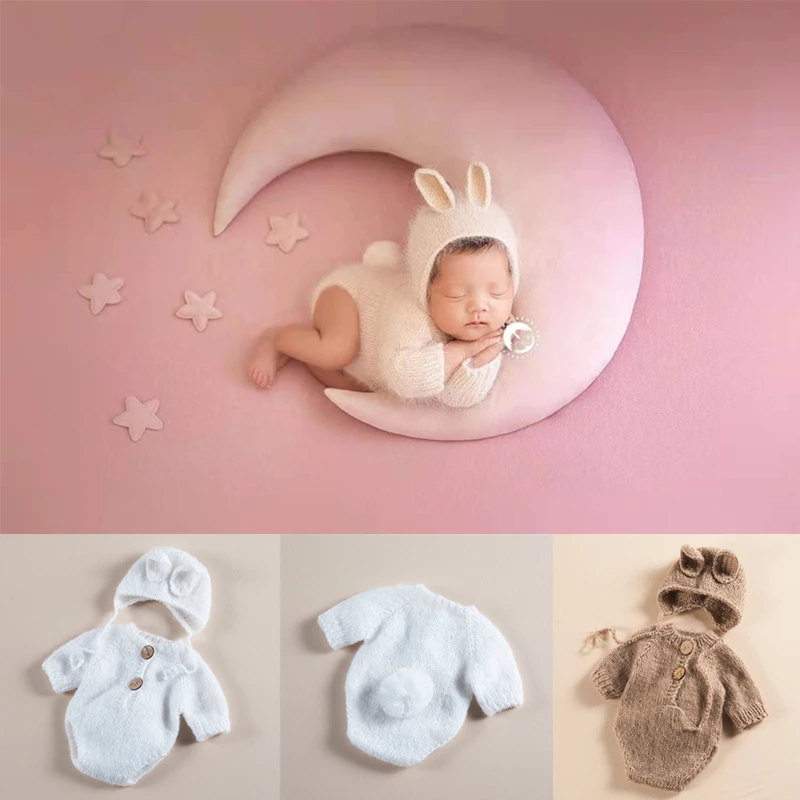 Closeout Jumpsuit-Set Clothing Photo-Props-Accessories Shoot-Rabbit-Clothes Knit Newborn Photography gBQLx3gNjgM