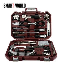 Jeu de tournevis pour la maison, Kit d'outils de charpentier, jeu de clés à main professionnelles en bois, atelier mécanique de voiture multi outils 