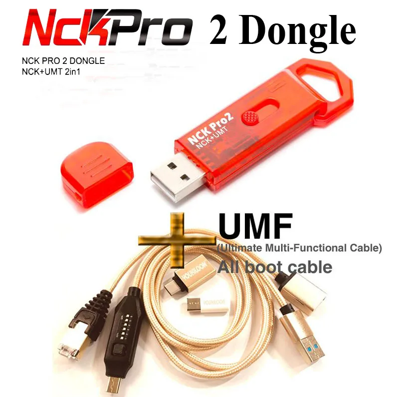 2020 новейший оригинальный NCK Pro Dongle Pro2 Dongl + MUF ALL BOOT кабель (NCK DONGLE UMT 2 в 1) Бесплатная