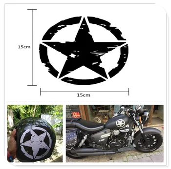 

motocross styling ARMY Star Graphic Decals Motorcycle Stickers Vinyl for SUZUKI GSXR1100 GSXR400 GT250 GT550 RG500 RGV