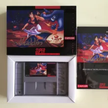 16 бит игр* Aladdin(версия США! Коробка+ руководство+ картридж