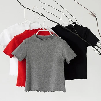 

2020 New Arrival Baby Girls T Shirt Short Sleeve Kids Cotton Princess Tops Clothes Children Summer Teen T-shirt T Shirt For Girl