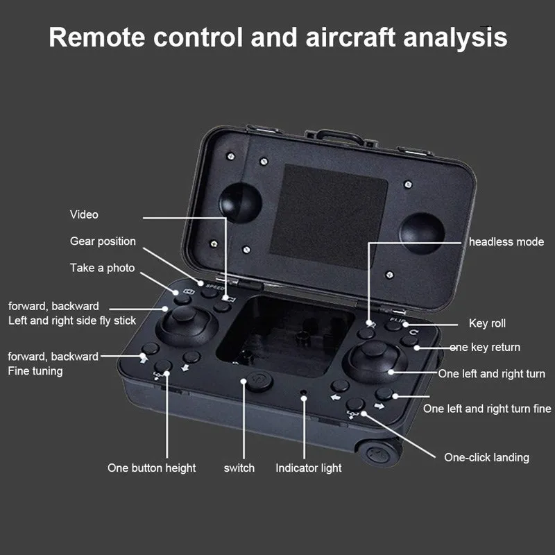 Drone Pliable WiFi FPV avec Caméra HD posé sur une table, prêt à être utilisé par un enfant