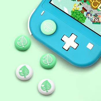 

4pcs Cute Leaf Shape Thumb Stick Grip Cap Joystick Cover For Switch PS3 PS4 Xbox Controller Gamepad Silicone Thumbstick Case