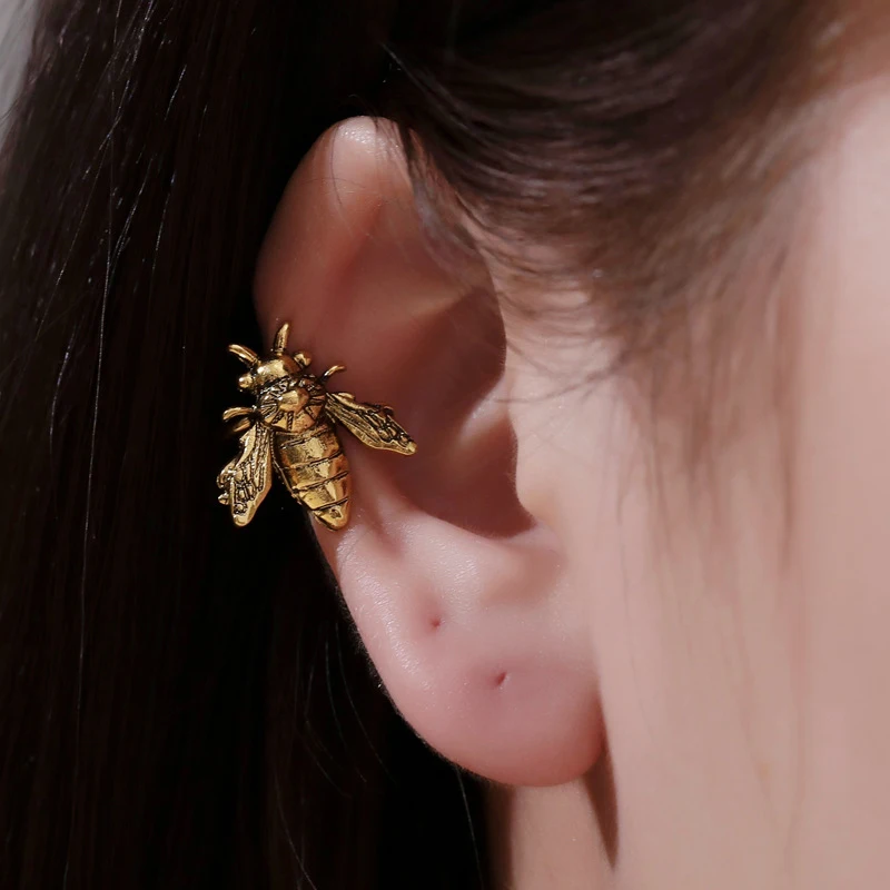 Women's Ear Clip Earrings Modyle Vintage Little Bird Bee Leaf Non Pierced Clip for ear clip earrings,clip earrings,ear clip