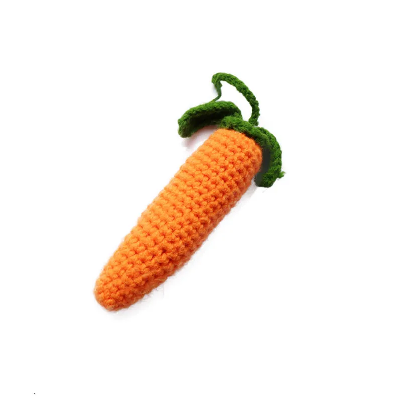 Newborn Photography Props Cute Cartoon Bunny Rabbit Carrot Baby Hat Girls Boys Cap Crochet Knit Clothes Photo Props Clothing Set (2)