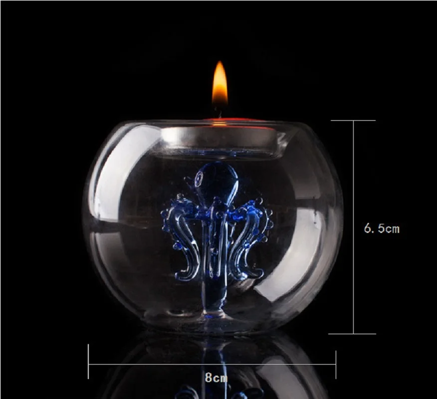 

Patent Product Cafe Bars Romantic Candlelight Dinner Double Crystal Glass Candlestick Weeding Home Decor Hang Candle Holders