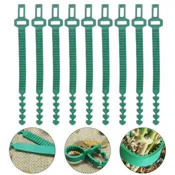 

15PCS Garden Tree Strapping Reusable Tree Binding Tie Gardening Tree Strapping Climbing Plant Plastic Buckle Plants Cable Tie
