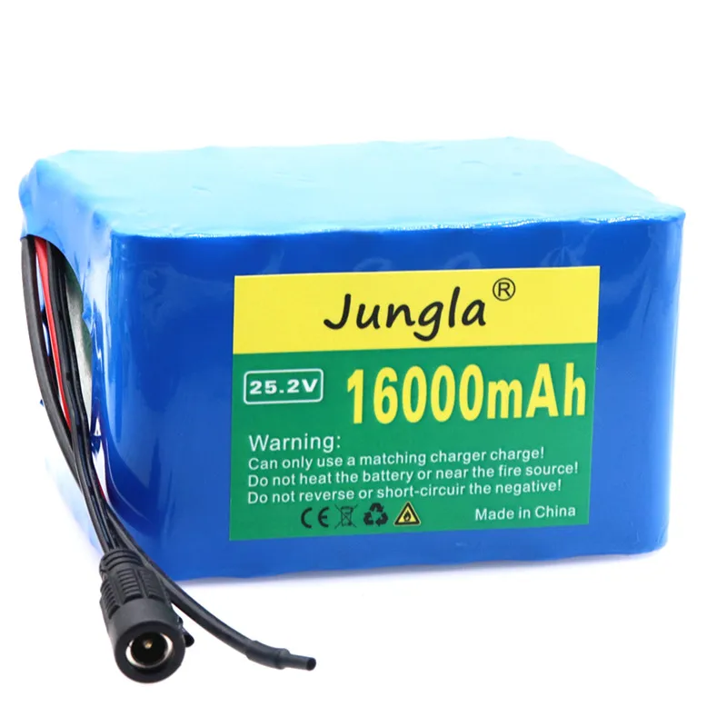 Jungla 24V аккумулятор 6s5p 25,2 v 16000Ah 18650 аккумуляторная батарея подходит для электрического велосипедного электронного оборудования