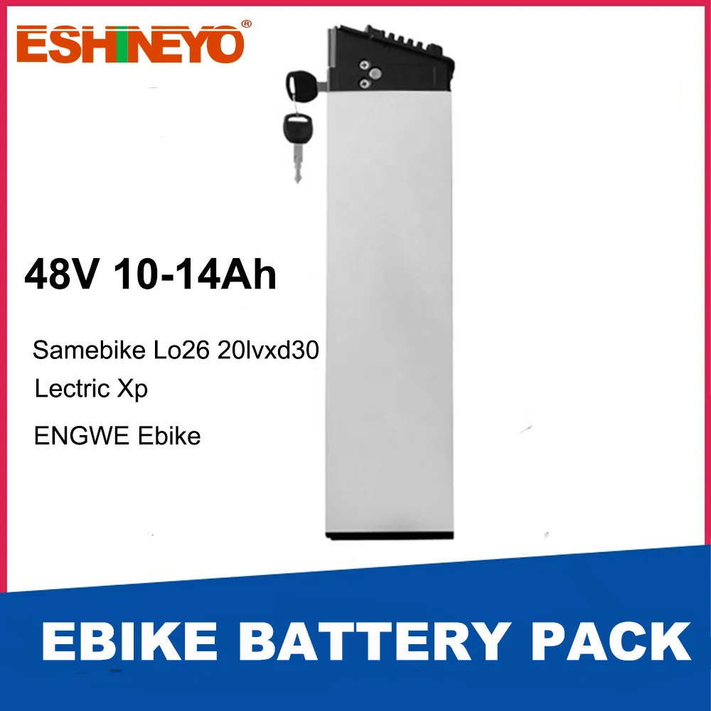 Batterie Al Litio Pieghevoli Ebike 48V 12.8Ah 14Ah Bici Elettrica Interna 18650 Batterie Al Litio Per Engwe Samebike Lo26 20Lvx