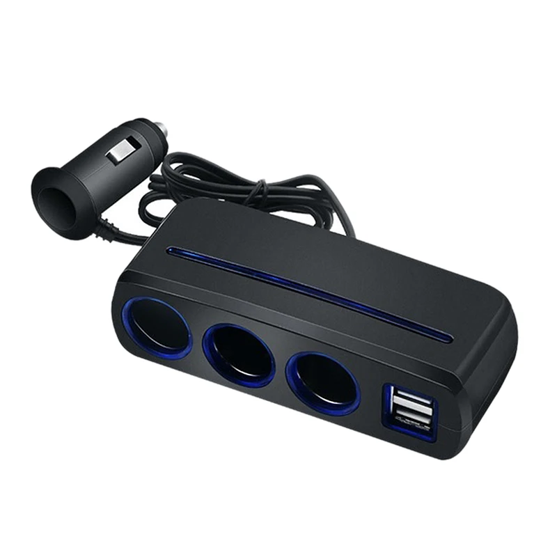 Автомобильный телефон 2 Usb интерфейс зарядное устройство разъем высокой мощности один на три прикуривателя