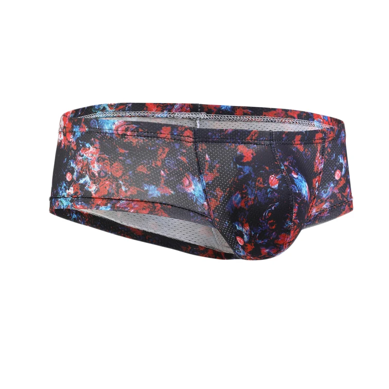 10PCS Sexy Men Underwear Men's Printed Briefs Fashion Sexy Low-waist Bikini Underpants Men  Multicolor Breathable Tight Boxers