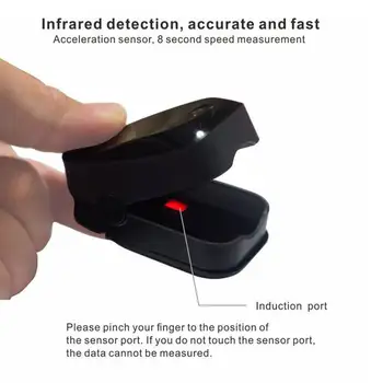

1 Pcs Fingertip Pulse Oximeter Household Oxygen Saturation Monitor Pulse Blood Oxygen Saturation Detector