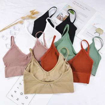 Sports Bra Yoga Top Athletic Gym Running Fitness Workout Sport Top Women Bras Breathable Sports Bra Anti-sweat Shockproof Padded 2