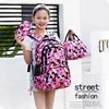 Hot Girl Geometric Printed Primary Junior High School Bag Waterproof Large Backpack Kids Bookbag Set Student Satchel Mochila 3