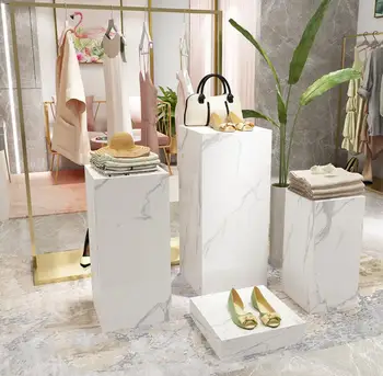 

Fashion store display rack model platform window display platform Zhongdao water table decorative cabinet net red display table