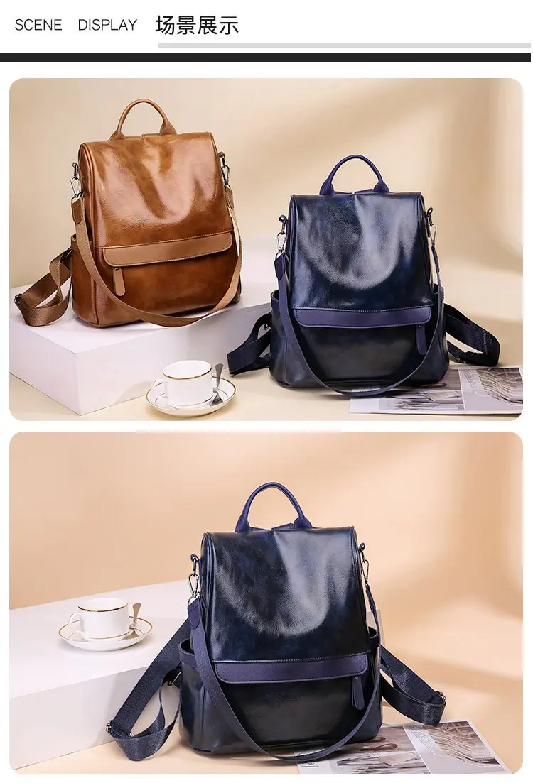 New Style Backpack Dual Purpose Anti-Theft WOMEN'S Bag Manufacturers Wholesale Foreign Trade Export Cross Border for on Behalf o