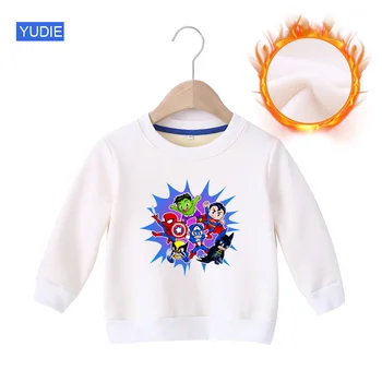 

winter boys girl sweatshirt hoodies warm clothes children girls velvet thick tops boys casual outerwear snowsuit tops children's