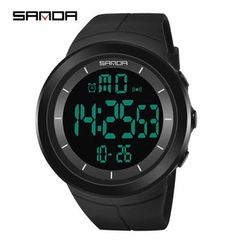 

SANDA Brand Sport Watch Men Military Army Watches Alarm Clock Shock Resistant Waterproof Digital Watch Reloj Hombre #6007