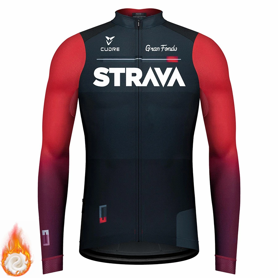 Новинка 2022 зимняя куртка STRAVA теплая флисовая мужская одежда из Джерси для