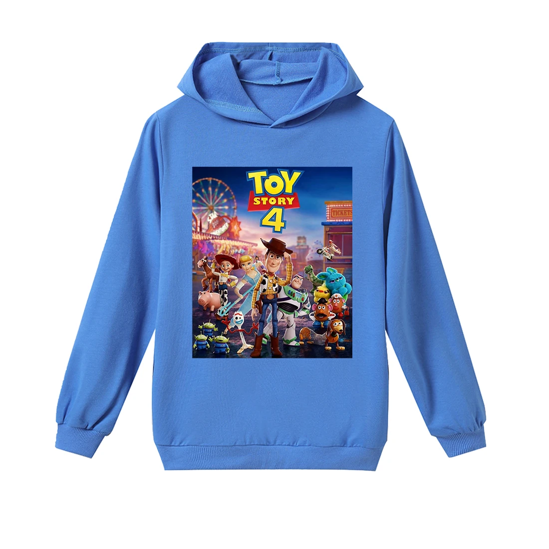 Детская футболка с надписью «Toy Story 4» хлопковая детская футболка зимняя одежда, пальто, толстовки на День Благодарения, Рождество - Цвет: H1168