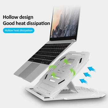 

Rotating Laptop Stand Flexible Multi-Angle Adjustment PC Notebook Bracket Holder Turntable Attach Phone Bracket Hollow Design