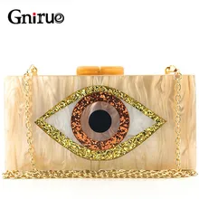 Модная цветная акриловая сумка от сглаза, женская сумка через плечо, женские вечерние сумки, блестящие вечерние сумки, кошелек