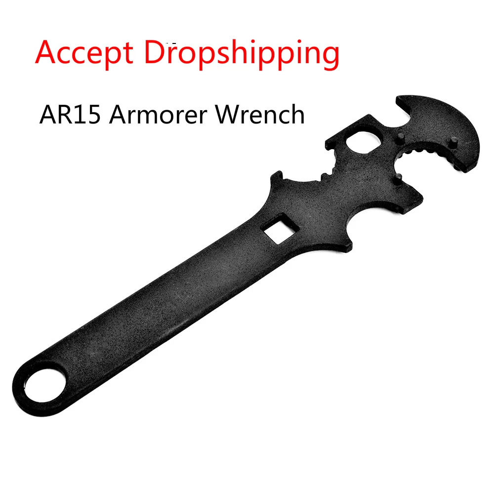 

AR 15 Armorer Wrench Heavy Duty Multi-functional Tool Compatible with Most 16 and AR Variants Strong Durable Metal Tool