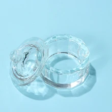 1 шт. акриловый порошок жидкокристаллическое Стекло Dappen Блюдо Крышка Чаша подстаканник оборудование для маникюра инструмент для маникюра Хрустальная чашка