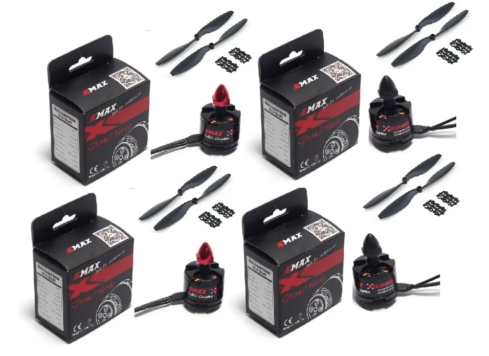 Оригинальный EMAX 2212 MT2213 2213 935KV бесщеточный двигатель с коробкой CW CCW 2 4S для F450 S500 X525