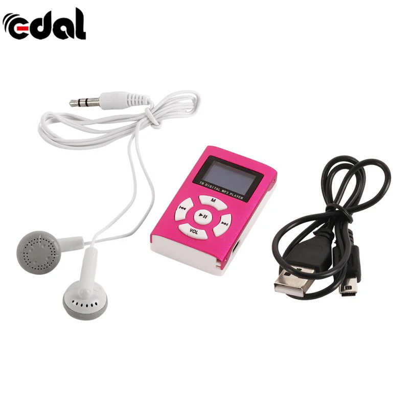 18 EDAL USB мини MP3 плеер с ЖК-экраном Поддержка Micro SD TF карта стильный дизайн спортивный компактный