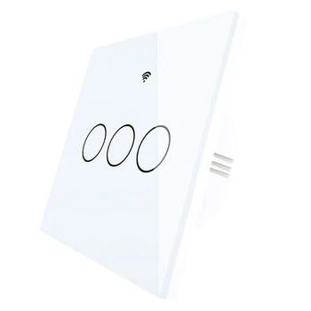 

WiFi Smart Switch Wall Press Light Switch EU Type Smart Life/Tuya Wireless Remote Control Work with Alexa Google Home