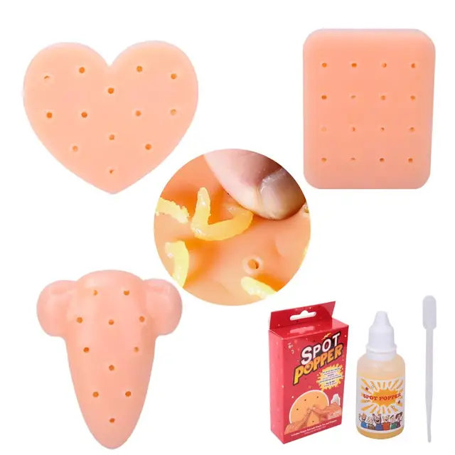 Squeeze Acne Toys Peach Popping Popper Remover Stop Picking Your Face Pimples Picking Your Face TPE Stress Relief Toy 1