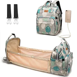 Sac à dos multifonction étanche pour maman, sac à couches Portable de grande capacité avec lit de bébé à langer, sac de voyage pour berceau, nouvelle collection 