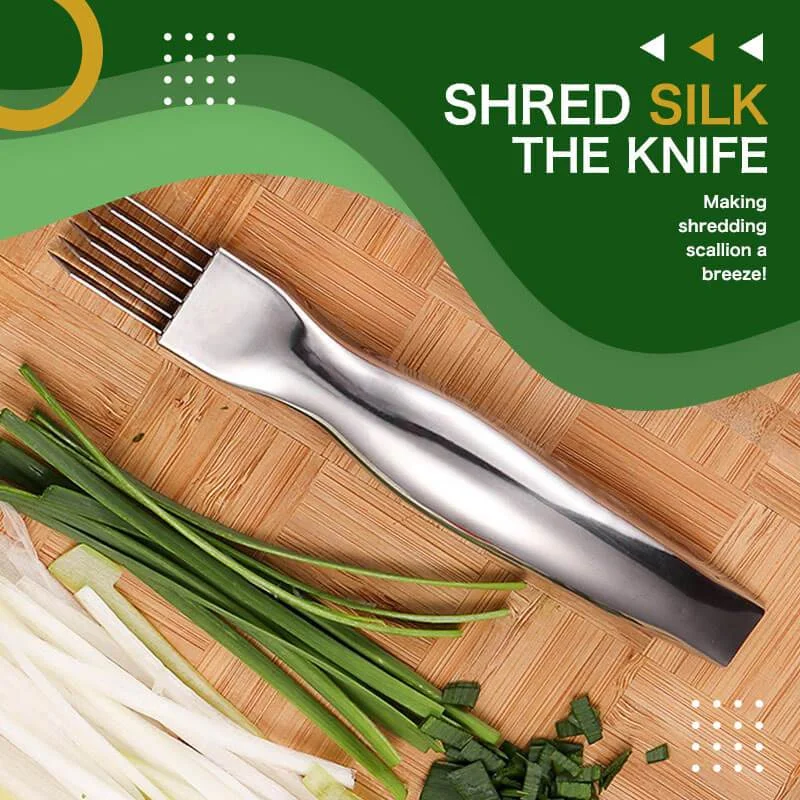 Th Spring Onion Slicer Knife Stainless Steel Blade Vegetable Shred