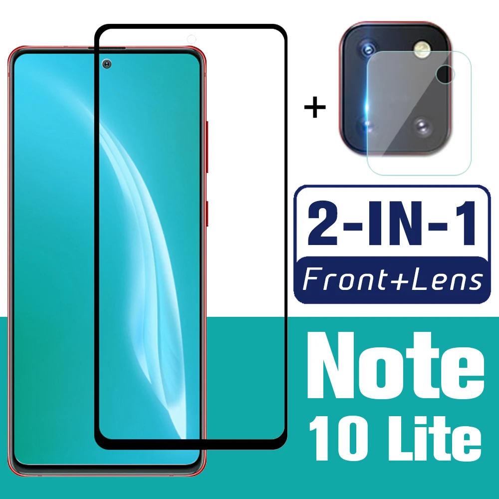 Защитное стекло для galaxy note 10 lite закаленное 2 в 1 | Мобильные телефоны и аксессуары
