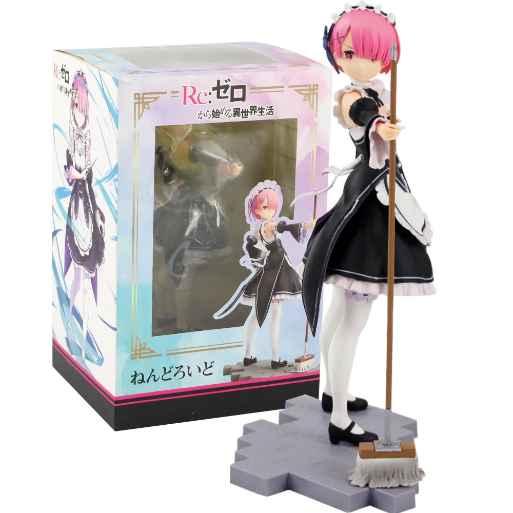 

22cm Re Life in a different world from Zero PVC Action Figures Rem Ram Toys Birthday gift for children